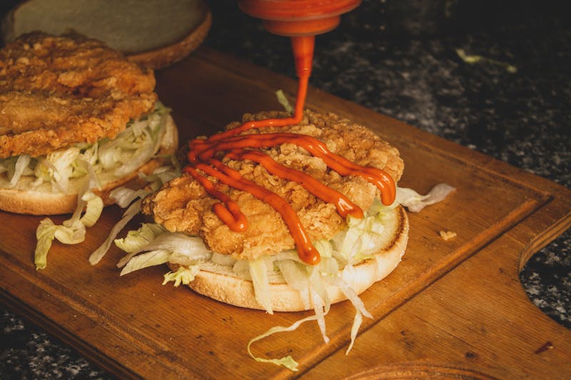 Double Stack Sandwich from Dave's hot chicken