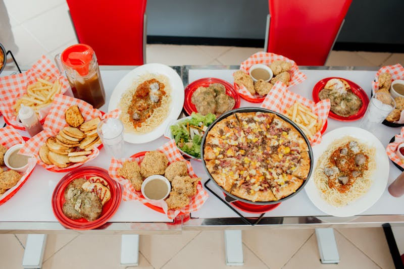 Daves hot chicken catering food spread