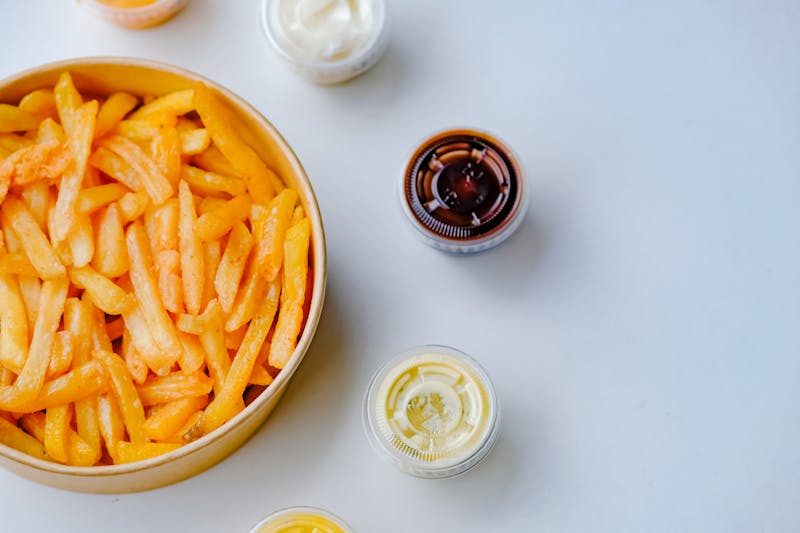 Seasoned Crinkle Fries from Dave's hot chicken